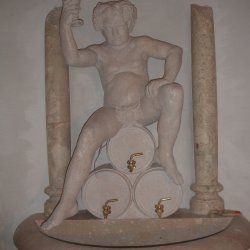 Bacchus Weinbrunnen aus Untersberger Marmor